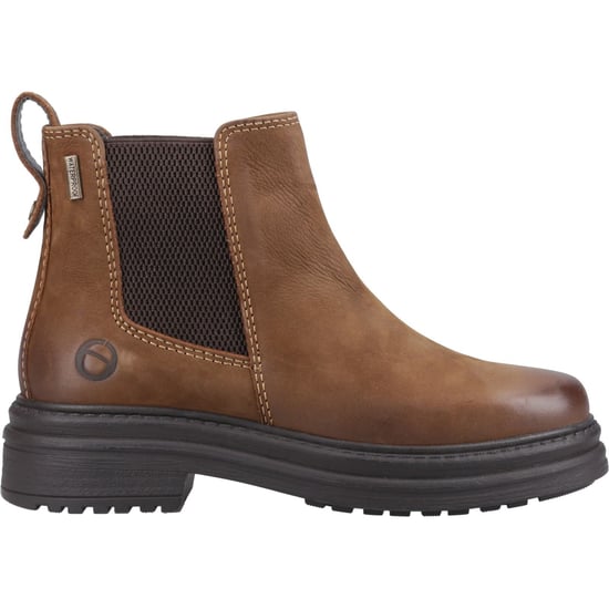 Cotswold Aldworth Leder Damen Tan Absatz-Stiefeletten - Image 5