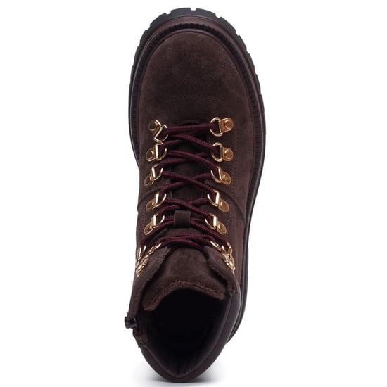 Hush Puppies Robyn Hiker Wildleder Damen SCHOKOLADE Stiefeletten mit Absatz - Image 5