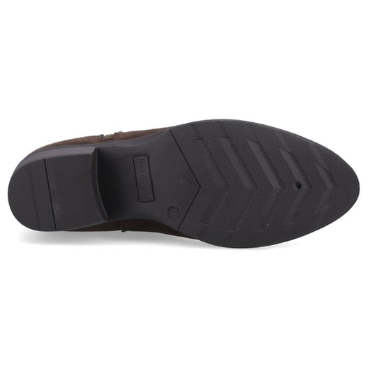 Hush Puppies Ingrid Wildleder Damenschuhe Schokoladenfarbene Absatzstiefeletten - Image 3
