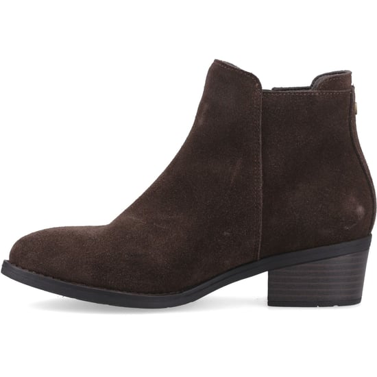 Hush Puppies Ingrid Wildleder Damenschuhe Schokoladenfarbene Absatzstiefeletten - Image 4