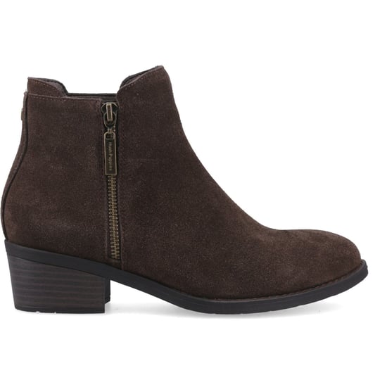 Hush Puppies Ingrid Wildleder Damenschuhe Schokoladenfarbene Absatzstiefeletten - Image 5