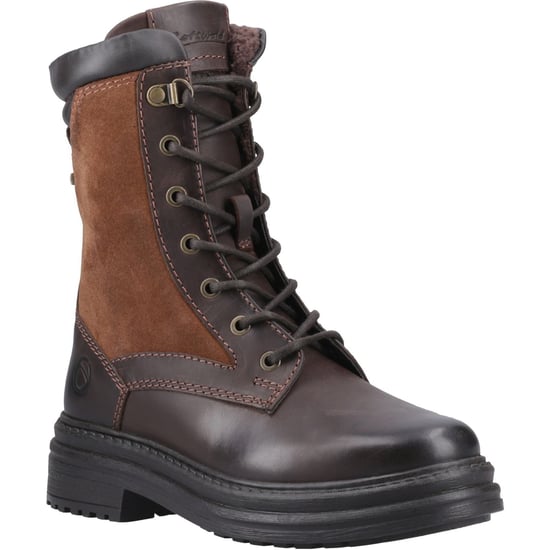 Cotswold Lacock Leder Frauen Braune Stiefel - Image 1
