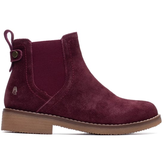 Hush Puppies Maddy Wildleder Damen Stiefel in Pflaumenfarbe - Image 5