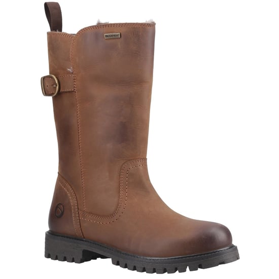 Cotswold Winchcombe Leder Damen Tan Boots - Image 1
