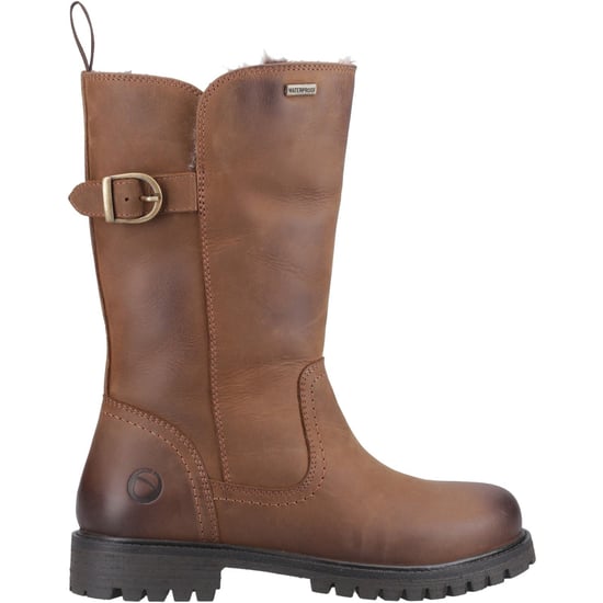 Cotswold Winchcombe Leder Damen Tan Boots - Image 5