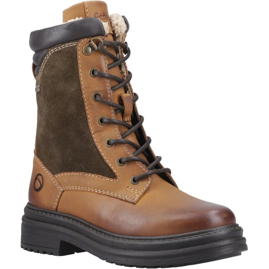 Cotswold Lacock Leder Damen Tan Stiefel - Image 1