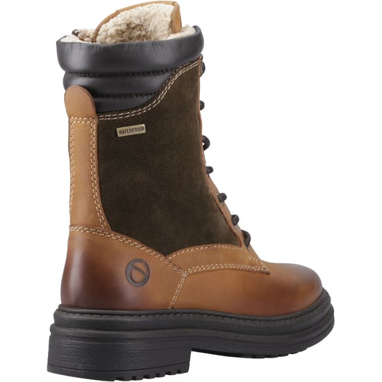 Cotswold Lacock Leder Damen Tan Stiefel - Image 2