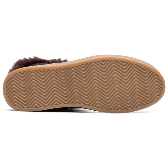 Hush Puppies Becca Wildleder Damen Schokoladen Winter-Stiefeletten - Image 3