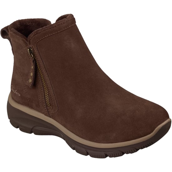 Skechers Easy Going Urban Zip Leder Stiefel für Frauen in Chocolate - Image 1