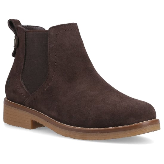Hush Puppies Maddy Wildleder Damen Schokoladenweite Stiefel - Image 1