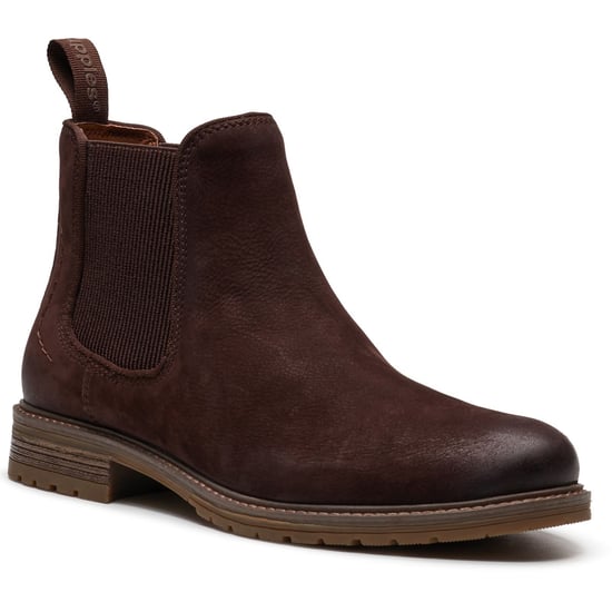 Hush Puppies Russell Leder Herren Dunkelbraune Stiefeletten - Image 1