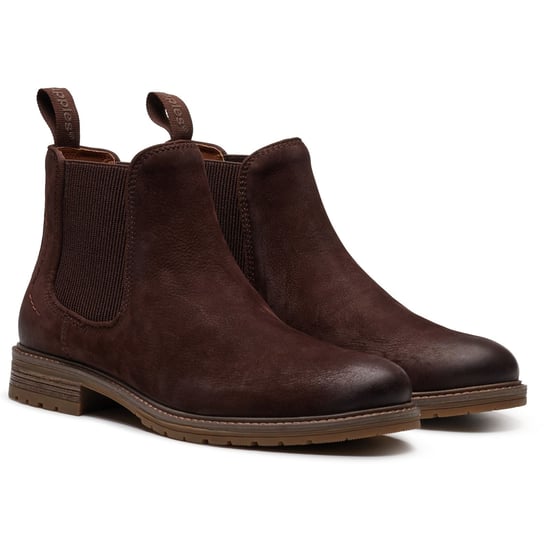 Hush Puppies Russell Leder Herren Dunkelbraune Stiefeletten - Image 3