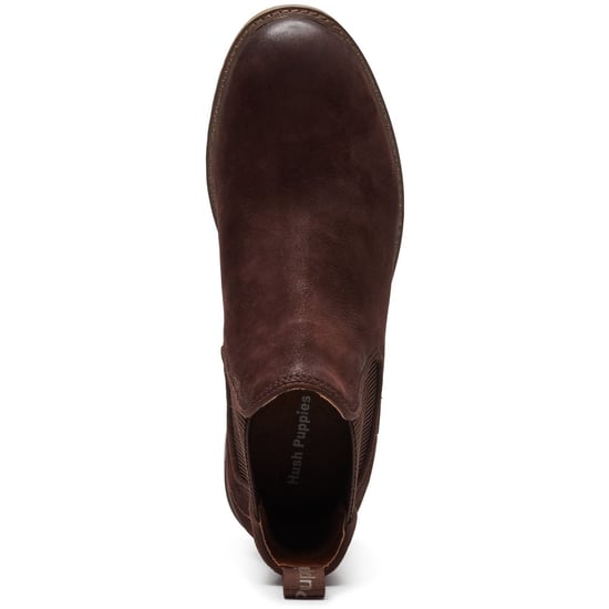 Hush Puppies Russell Leder Herren Dunkelbraune Stiefeletten - Image 5