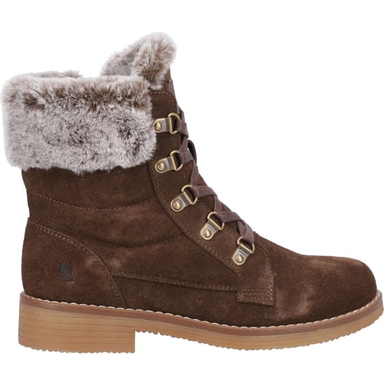 Hush Puppies Florence Suede Damen Schokoladenweiche Winter Stiefeletten in weiter Passform - Image 5