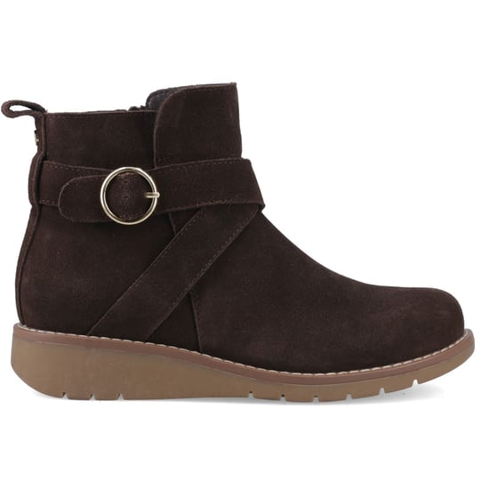 Hush Puppies Lyra Wildleder Damenstiefel Schokolade - Image 5