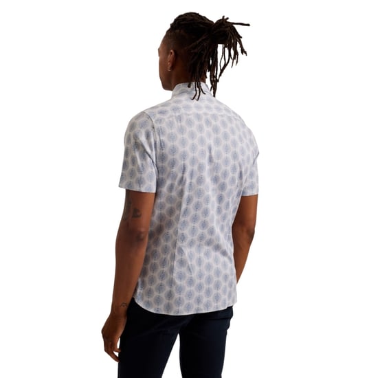 Ted Baker Pearsho Kurzarmhemd Mit Kreis-geometrie, Weiß - Image 2