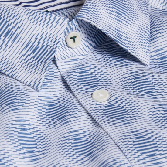 Ted Baker Pearsho Kurzarmhemd Mit Kreis-geometrie, Weiß - Image 6