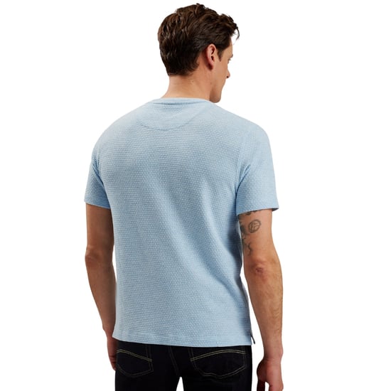 Ted Baker Curlys Regular Textured Blue T-shirt - Image 2