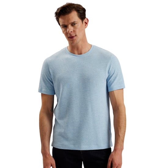 Ted Baker Curlys Regular Textured Blue T-shirt - Image 4