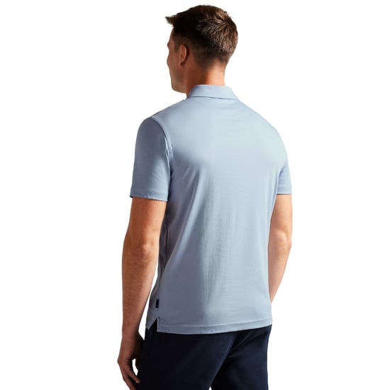 Ted Baker Zeiter Slim Soft Touch Polohemd In Hellblau - Image 2