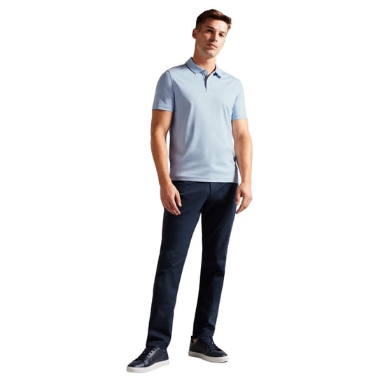 Ted Baker Zeiter Slim Soft Touch Polohemd In Hellblau - Image 3
