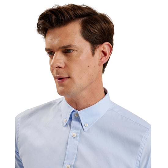 Ted Baker Allarde Regular Branded Hellblaues Oxford-hemd - Image 4