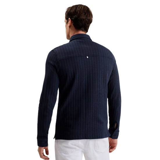 Ted Baker Belza Regular Fit Strukturiertes Marineblaues Hemd - Image 2