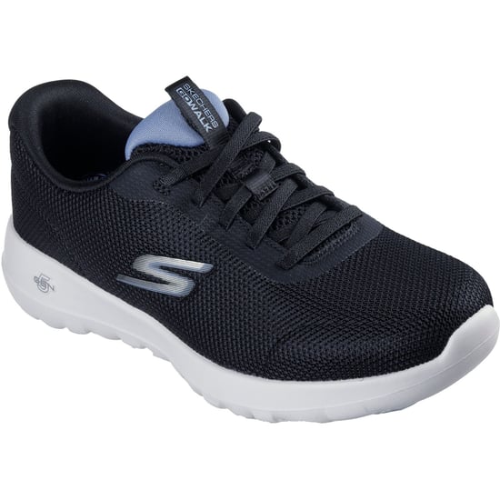Skechers GO WALK Joy Rina Textil Damen Schwarz/Blaue Sneaker - Image 1