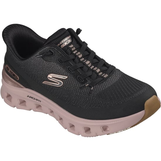 Skechers Arch Fit Glide-Step Pro Golden Pace Damen Sneakers Schwarz/Roségold - Image 1