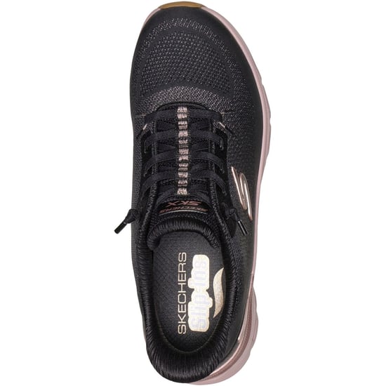 Skechers Arch Fit Glide-Step Pro Golden Pace Damen Sneakers Schwarz/Roségold - Image 3