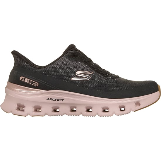 Skechers Arch Fit Glide-Step Pro Golden Pace Damen Sneakers Schwarz/Roségold - Image 4