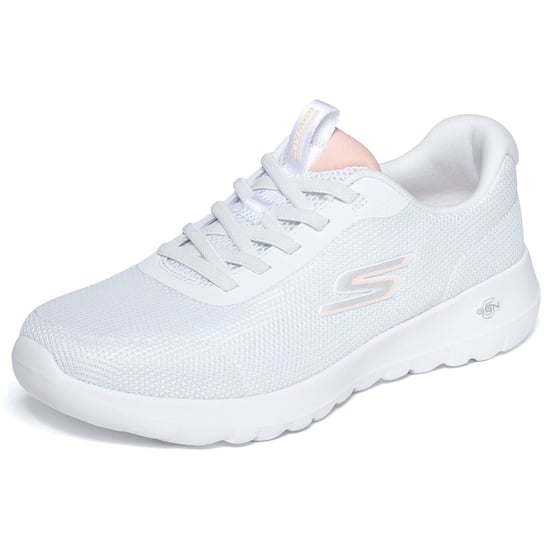 Skechers GO WALK Joy Rina Textil Damen Weiß/Koralle Sportschuhe - Image 5