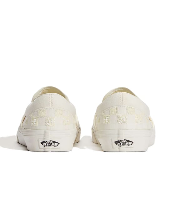 Vans Classic Slip-On Leichte Weiße Sneakers Aus Canvas - Image 4