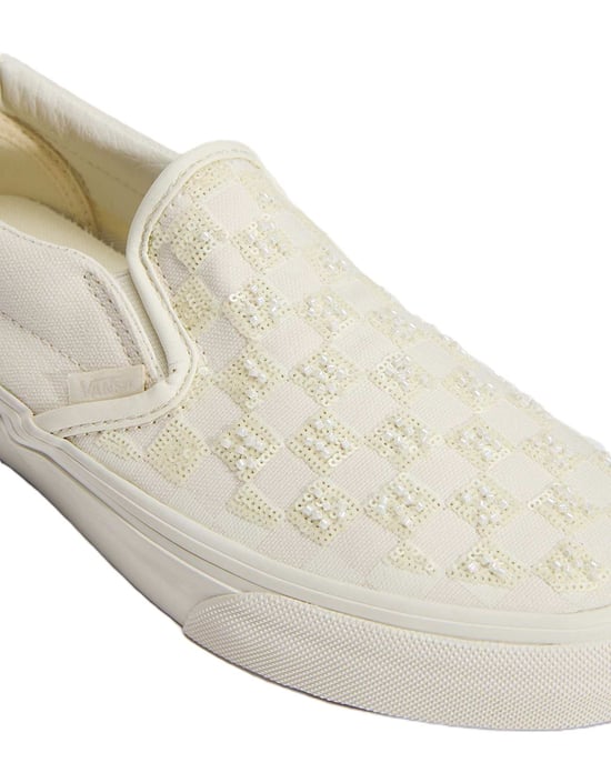 Vans Classic Slip-On Leichte Weiße Sneakers Aus Canvas - Image 5