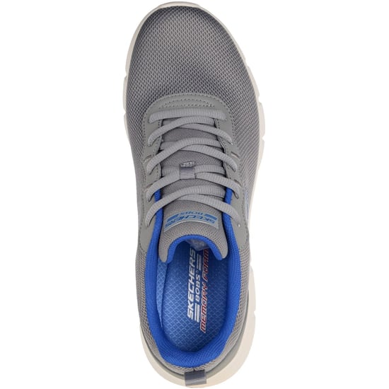 Skechers BOBS B Flex Icy Edge Textil Herren Dunkelgraue Sneakers - Image 3