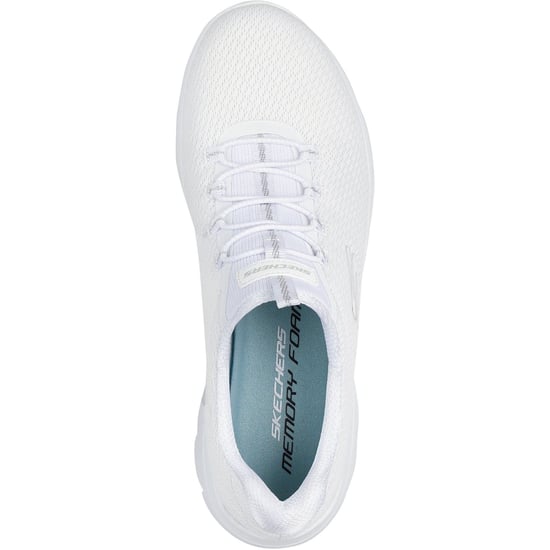 Skechers Summits Sommer Blush Textil Damen Weiße Sneaker - Image 3