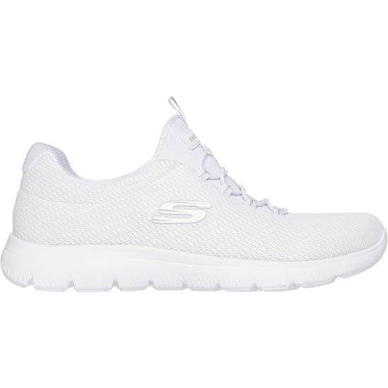 Skechers Summits Sommer Blush Textil Damen Weiße Sneaker - Image 4