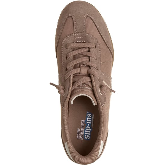 Skechers Bobs Starlight Quick Split Leder Damen Mocha Sneakers - Image 3