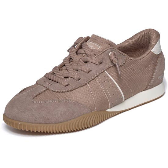 Skechers Bobs Starlight Quick Split Leder Damen Mocha Sneakers - Image 5