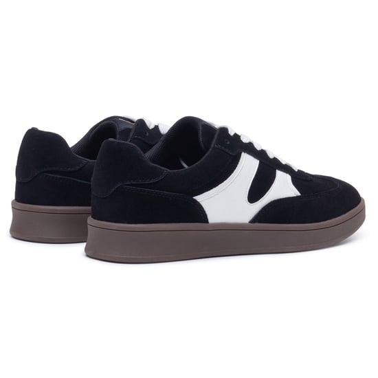 Hush Puppies Maura Wildleder Damen Sneaker Schwarz/Weiß - Image 2