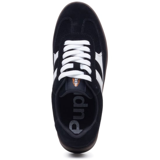 Hush Puppies Maura Wildleder Damen Sneaker Schwarz/Weiß - Image 5