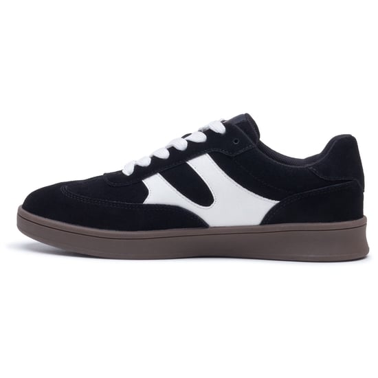Hush Puppies Maura Wildleder Damen Sneaker Schwarz/Weiß - Image 6