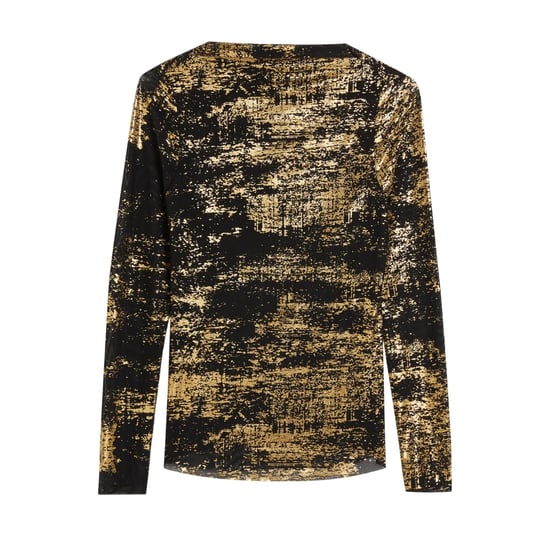 Ted Baker Karenha Skinny Fit Top Aus Schwarzem Mesh Mit Folienprint - Image 1
