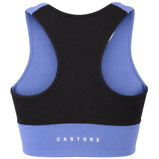 Castore Aeromesh Longline Crop Damen Sport-BH Blau - Image 2