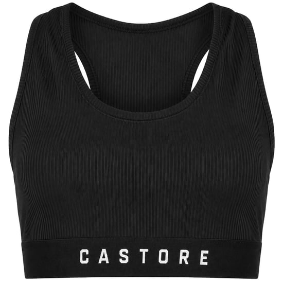 Castore Logo Damen Schwarz Sport-BH - Image 1