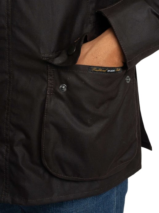 Barbour Ashby Wachsjacke, Schwarz - Image 4