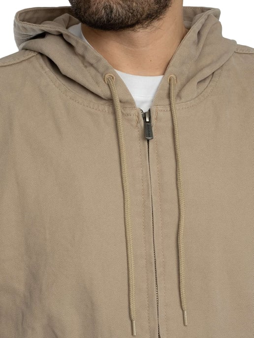 Dickies Ungefütterte Bomberjacke Aus Canvas Mit Kapuze, Beige - Image 5