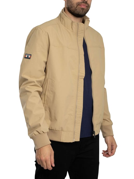 Superdry Nylon Harrington Jacke, Beige - Image 2