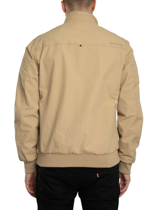 Superdry Nylon Harrington Jacke, Beige - Image 4