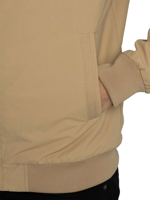 Superdry Nylon Harrington Jacke, Beige - Image 5
